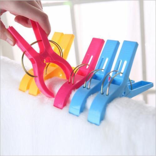 4PCS Vibrant color clothes pin colored plastic beach towel hook clothes clip holder household clip