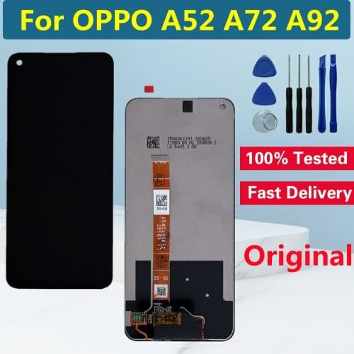 6.5" Original LCD For OPPO A72 CPH2067 LCD Display Touch Screen Digitizer For OPPO A52 CPH2061 CPH2069 A92 CPH2059 LCD Screen
