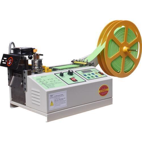 Computer Hot and Cold Cloth Belt Tape Cutting Machine Auto Magic Adhesive Tape Zipper Webbing Machine Elastic Cut Tools