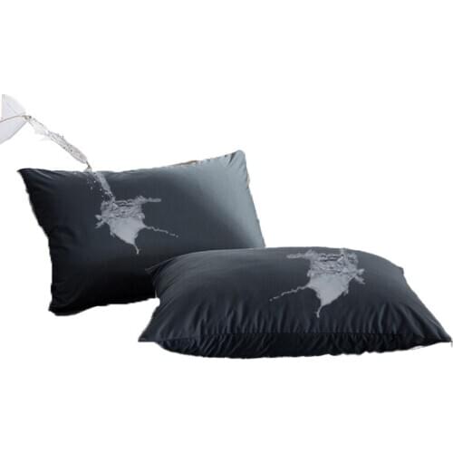 Fundas De Almohada De Cama Waterproof Pillow Case Solid Color Pillowcases Anti-mite Standard Cojines Cover Bedroom Wholesale