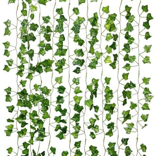 Zerolfe Artificial Decoration Plants Leaves Garland Fake Green Grass Ivy Vine Wall Hanging Wedding Home Garden Decor Accessories