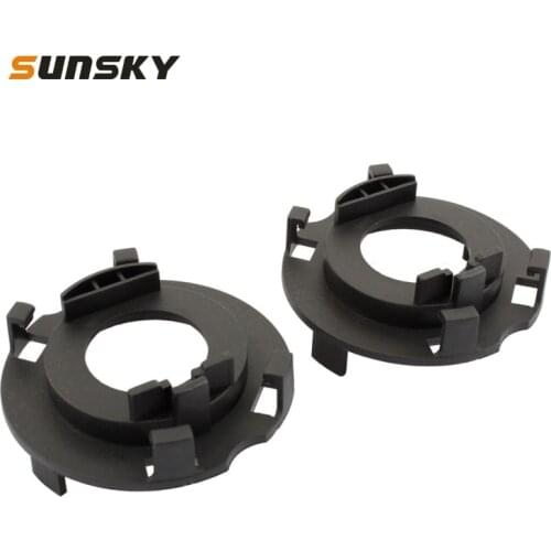 1 Pair H7 Car Light Holder for Hyundai 2017 Mistra New Tucson KIA Carnival LED Headlight Bulb Retainers Holder Adapter