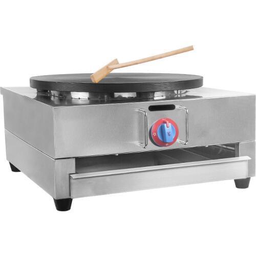 Gas Type Crepe Maker 40CM Commercial Non-stick Pancake Machine LPG Stainless Steel Pancake Maker