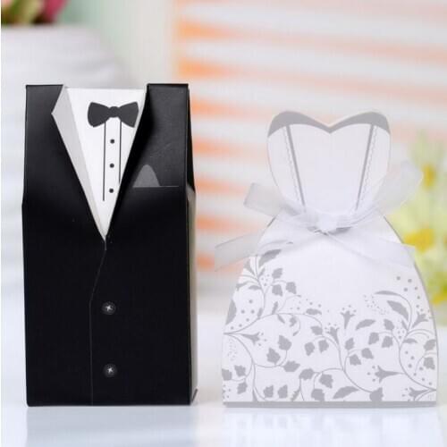 Hot Sale Wedding Candy Box Bride Groom Cheap Good Quality Wedding Bridal Favor best Gift Boxes LX2323