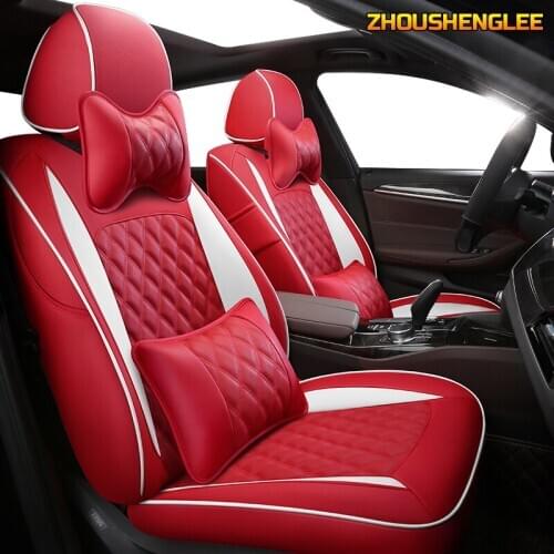 ZHOUSHENGLEE Custom Leather car seat cover For Dongfeng AX5 AX4 E70 AX7 S30 H30 CM7 S500 360 370 330 580 IX5 P16 S16 car seats