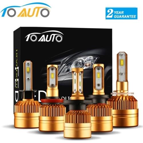 2Pcs H4 LED H7 H11 H8 9006 HB4 H1 H3 HB3 H9 H27 Car Headlight Bulbs LED Lamp with COB Chips 8000LM Auto Fog Lights 6000K 12V