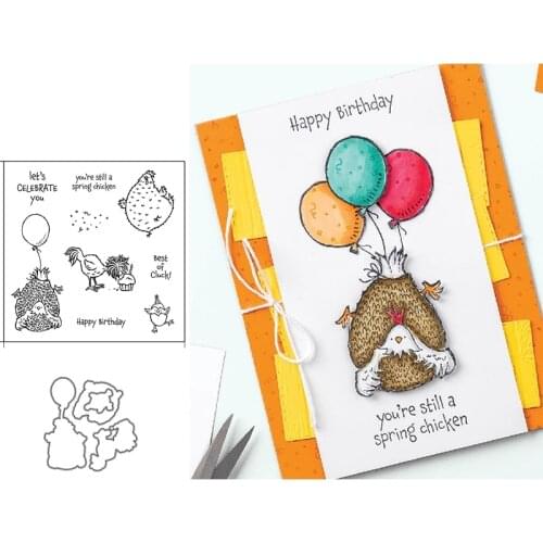 Birthday Balloon Metal Cutting Dies And Stamps Stencils for DIY Scrapbook Album Photo Embossing Handmade Decorations Making