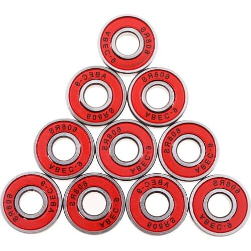 10 Pieces Wheel Bearing Ball Bearing Set Made Of Metal For Skateboard Longboard