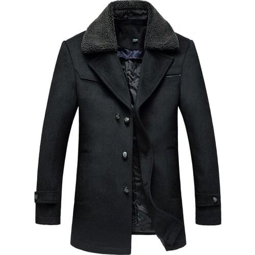 Autumn Winter New Casual Turn Down Collar Veste Homme