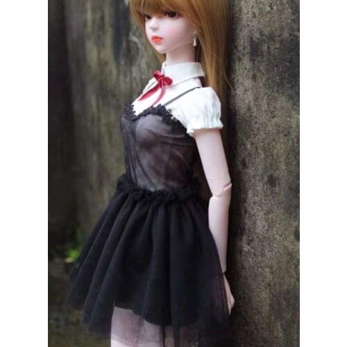 Djd doll shirt and dress, 1/3 1/4 1/6 doll clothes three-piece one set free shipping,Toy doll clothes