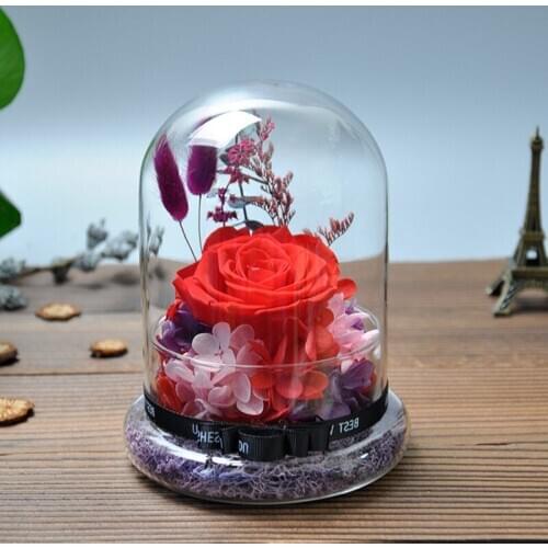 11*18cm Transparent Glass Base Dome Vase Home DecorationFriend Gift Wedding Cake Cover