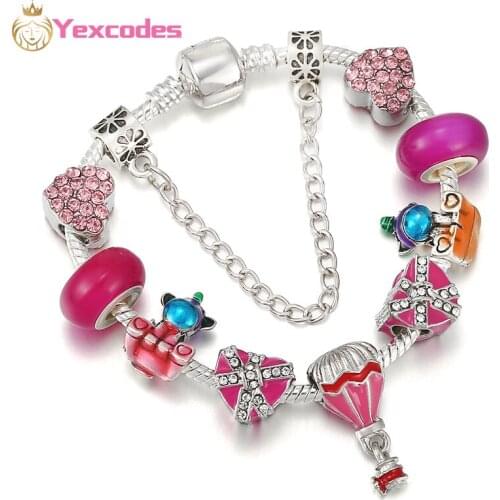 Purple Opal Unicorn Finished Bracelet Snake Bone Bracelet Bracelet Bead Pendant DIY Loose Beads Beads браслет