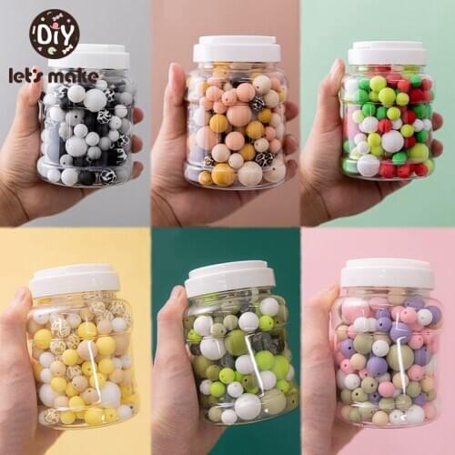 Lets Make Silicone Beads Baby Teether Leopard 12MM/15MM/20MM(200PCS) Round Food Grade BPA Free DIY Necklace Pendant Accessorise