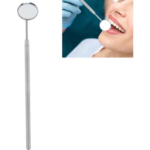 Teeth Inspection Dental Mirror Stainless Steel Portable Mouth Mirror Oral Care Tool Dentist Supplies Eyelashes Makeup Accessory