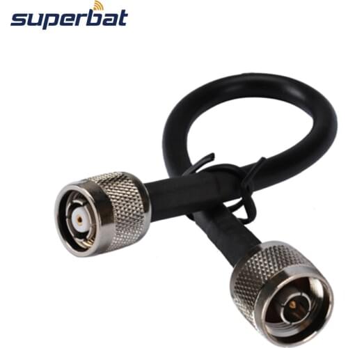 Superbat RP-TNC Plug(Female in) to N Male Straight Paitail Cable LMR195 1500cm