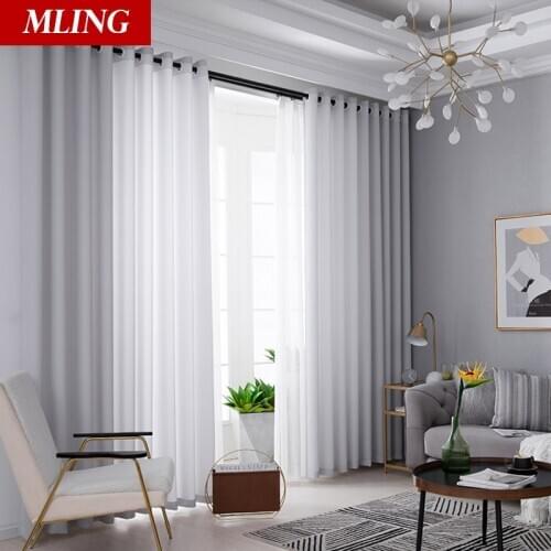 Tulle Curtains for Living Room Windows Modern Tencel Velvet Soft Transparent Tulle Curtain for Kitchen Decoration Door Curtains