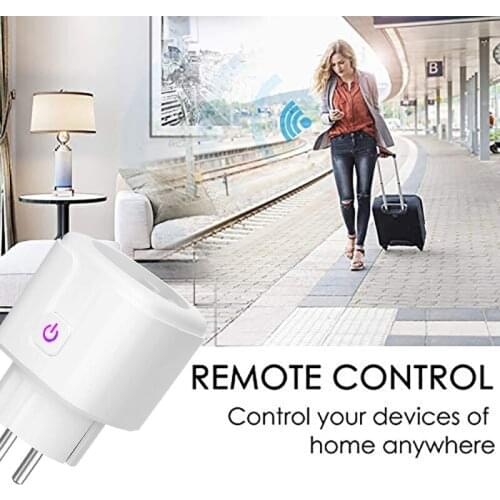 Smart socket home appliances voice control APP mobile phone remote switch works Google Assistant amazon Family Device Sharing