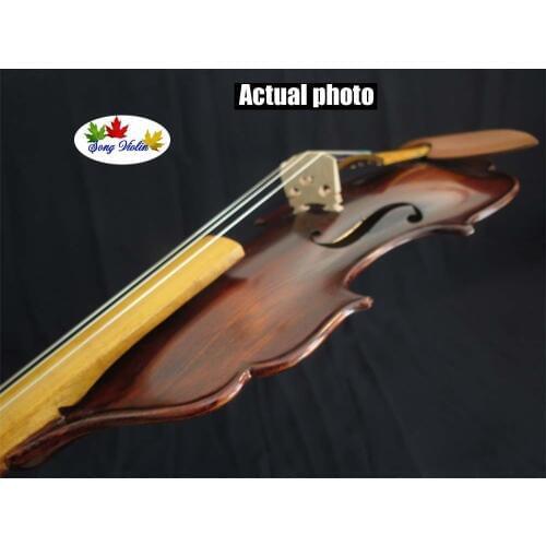 Unique design baroque style no rib violin 4/4,big,bright sound #10973