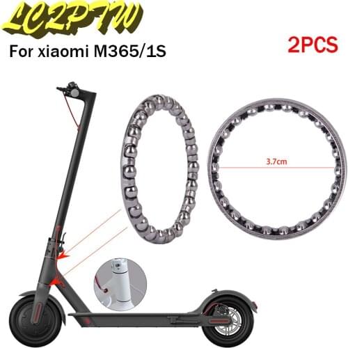 Electric Scooter Fork Rotating Parts Vertical Rod Rotating Ball Steering Device for Xiaomi Mijia M365 /1S Easy to Install Silver