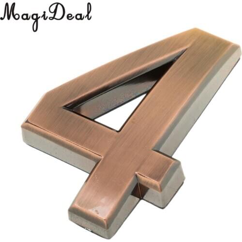 Vintage Retro Sticky Door Number Room Plate Address Office Home House Building Number 0 - 9 Hotel Sign