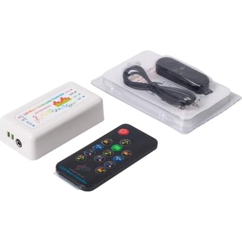 WS2812B WS2811 WS2813 1903 LED Strip/Panel Bluetooth Music Dream Color CSY08 Controller 13 Keys RF Remote 512 Pixels