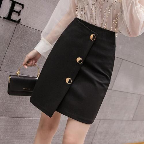 Plus Size S-5xl Womens Slim Black Pencil Skirt Casual High Waist Skirt Elegant Korean Office Women Sexy Mini Skirts Jupe Femme