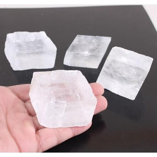 1pc Calcite Raw Iceland Spar Natural stones and Minerals Healing stones