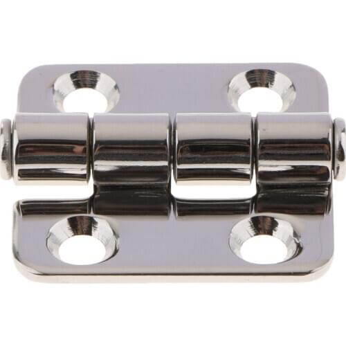304 Stainless Steel Double Ball Bearing Door Hinge For Boats Horsebox 1.65x1.5