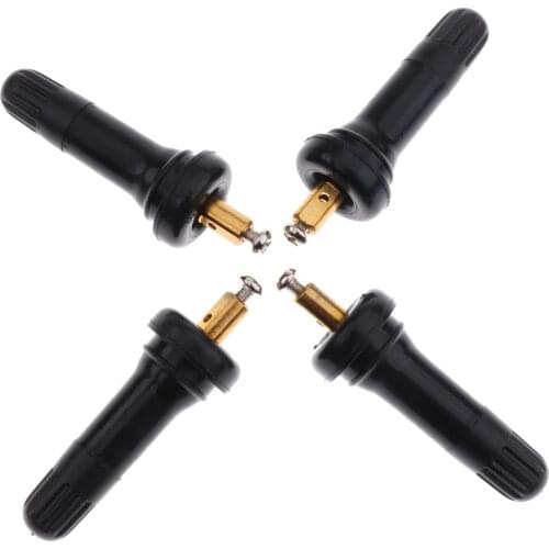 4 Pieces Auto Replacement Tire Pressure Sensor Valve Stem for Car