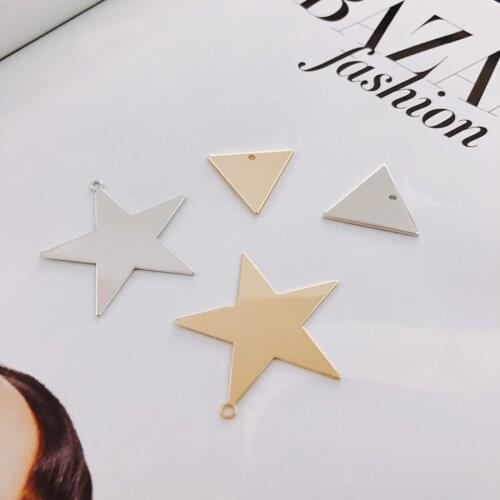 4 pieces / lotPentagramTriangle star stainless steel jewelry diy jewelry