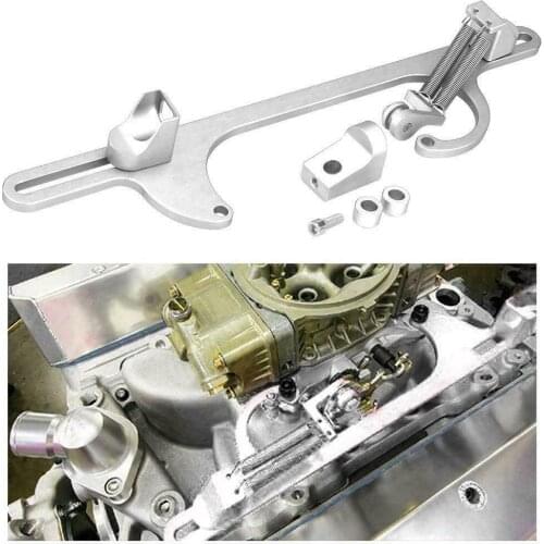 Silver Billet Aluminum Throttle Cable Carb Bracket For Holley 4150 & 4160 Series