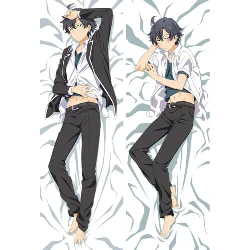 Anime Dakimakura My youth romantic comedy is wrong as I expected Hikigaya Hachiman Hug Body Pillowcase Otaku Pillow Cover Case