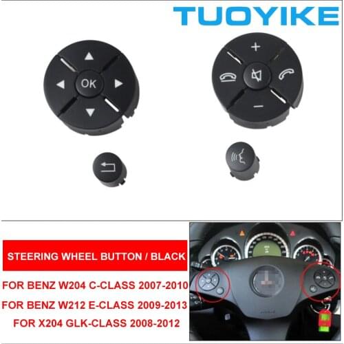 Car Multi-Function Steering Wheel Button Phone Key Control For Mercedes Benz W207 W212 E-Class E200 E260 E300 X204 GLK300 08-12