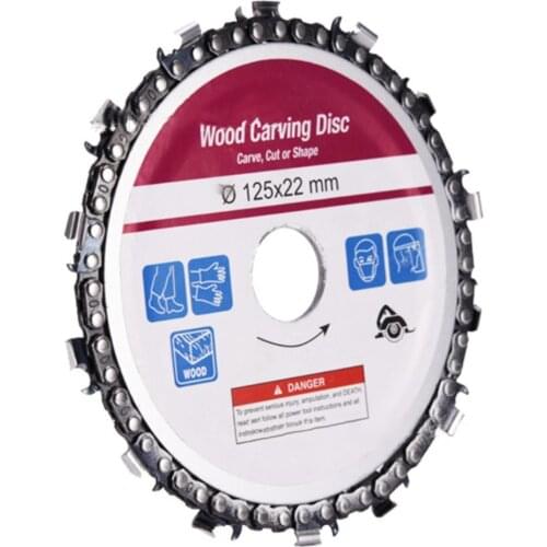 Wood Chainsaw Disc 1* 125mm 14-Teeth 14T 1x 5 Inch Angle Grinder Wheel Disc Electrical Power Tool Grinding Cutting Chain Saw