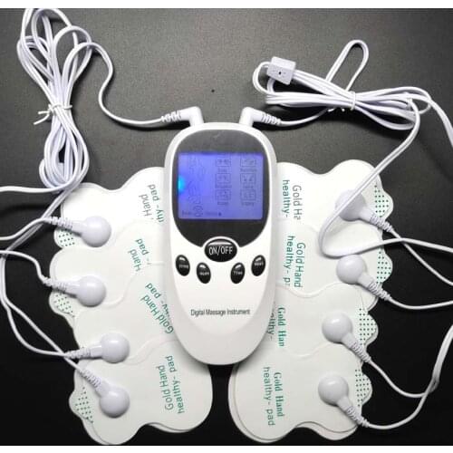 Tens Acupuncture Therapy Machine Body Pulse Muscle Neck Massager 8 Models Electric Herald For Back Foot Leg Health Care Massage