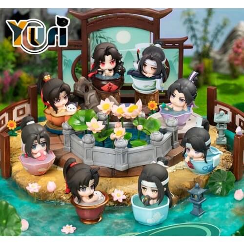 Grandmaster of Demonic Cultivation Wei Wuxian Wangji Ning Ling Sizhui Jiang Cheng PVC Figure Doll Toy MDZS A Set 7pcs QC Sa