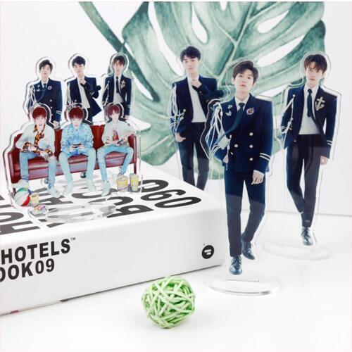 KPOP TFboys My Friend Acrylic Stand Figure Board Desk Decor JACKSON ROY CARRY JH29