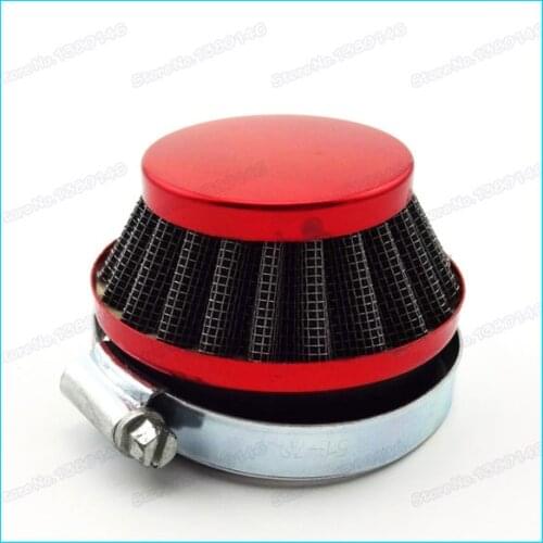 Red high performance 59mm Air Filter For 49cc Gas Motorized Bike Bicycle ATV Quads mini motor Dirt Pocket Bikes