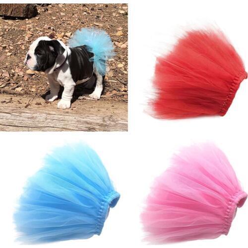 Pet Puppy Small Dog Lace Skirt Princess Tutu Dress Clothes Apparel Costume Cute W215