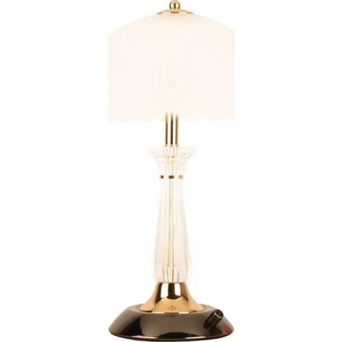 Matted White Glass Table Lamps Bedroom Bedside Modern Home Study Room Table Lights Feeding Wedding Desk Lamps Fixtures