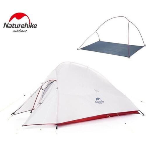 Naturehike Camping Tent Super Light Backpacking 1 2 3 Person Tents Waterproof Easy Setup Tent for Hiking Mountaineering Trips