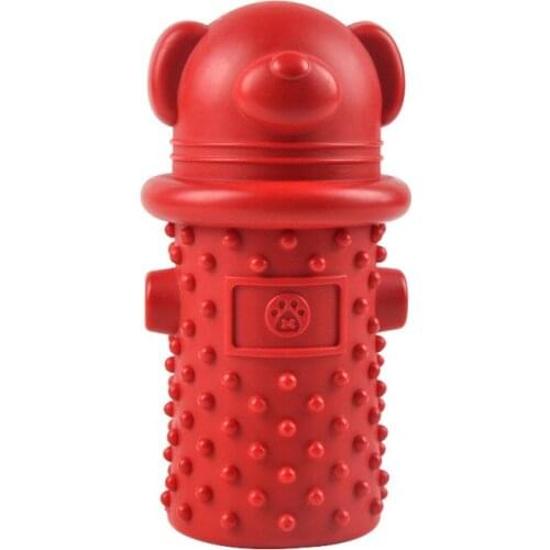New Red Tpr Rubber Training Floating Water Dog Toy Molar Teeth Chewing Pet Toy