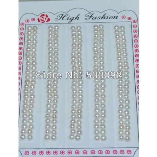 Wholesale 240 pcs 3mm Half drilled pearl real freshwater pearl