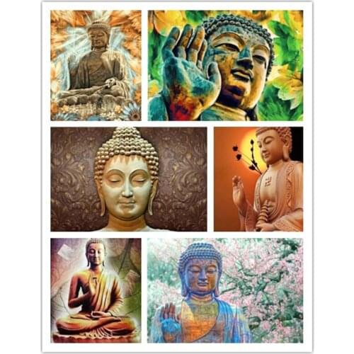 Full Square/Round 5D DIY Diamond Embroidery "Buddha statue" Diamond Painting Cross Stitch Mosaic Rhinestone Decor Gift JX590