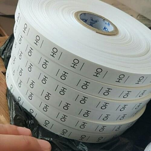 Custom synthetic coated tape print White label OH HR 2 cm * 1.5 cm