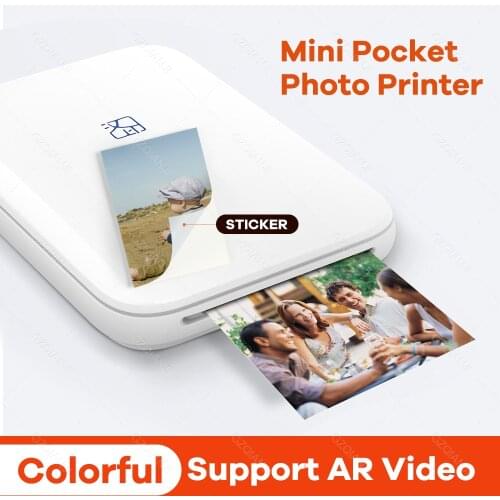 Portable Best Color Photo Printer for Phone Home Use Inkless Printer Mobile Bluetooth Mini Pocket Color Photo Printer
