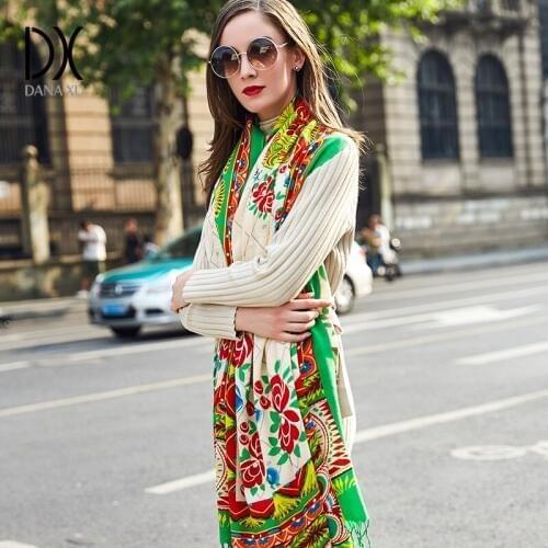 2019 European Autumn Winter Women Fashion Blanket Scarf Female Cashmere Pashmina Wool Scarf Shawl Warm Thick Scarves Cape Wraps