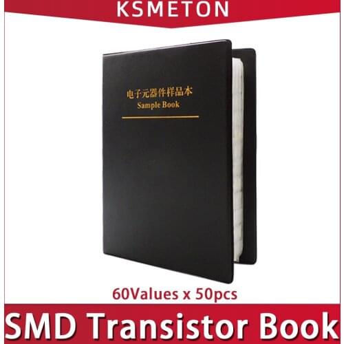 SMD Transistor triode Kit 60 kinds x50pcs SOT-23 Commonly Assorted Sample Book Chip Triode Book