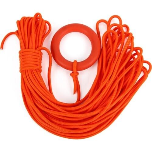 High Quality 30M Length Rope 8MM Diameter Lifeline Floating Ring Bracelet Shell Water Rescue Snorkeling Outdoors
