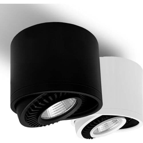 Dimmable Surface Mounted LED COB Downlights 5W 7W 9W 15W LED Lamp AC85V-265V Ceiling Spot Light with Driver Warm Natural White